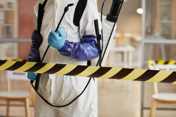 Professional Biohazard Cleanup technician working in Clifton, NJ